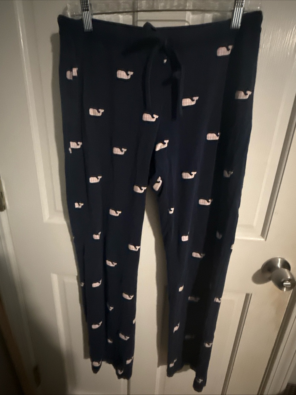 Navy Whale-Print Men's Lounge Pants